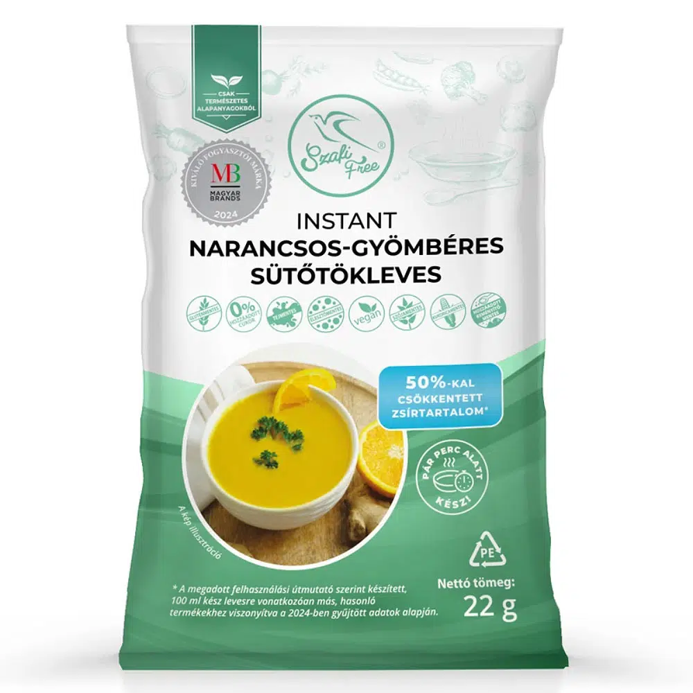 Szafi Free narancsos-gyömbéres sütőtökleves - 22 g 1 Szafi Free narancsos-gyömbéres sütőtökleves - 22 g