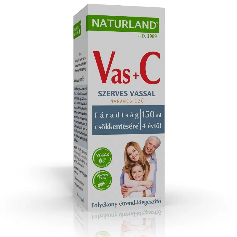 Naturland Vas+C szirup - 150ml 1 Naturland Vas+C szirup 150ml