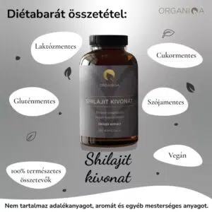 Organiqa Shilajit kivonat kapszula - 60db 5 Organiqa Shilajit kivonat kapszula - 60db - Image 3