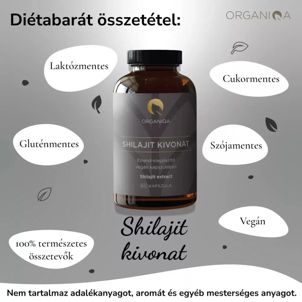 Organiqa Shilajit kivonat kapszula - 60db 3 Organiqa Shilajit kivonat kapszula - 60db - Image 3
