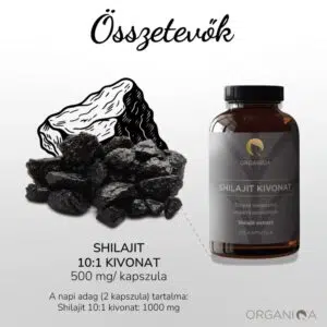 Organiqa Shilajit kivonat kapszula - 60db 4 Organiqa Shilajit kivonat kapszula - 60db - Image 2