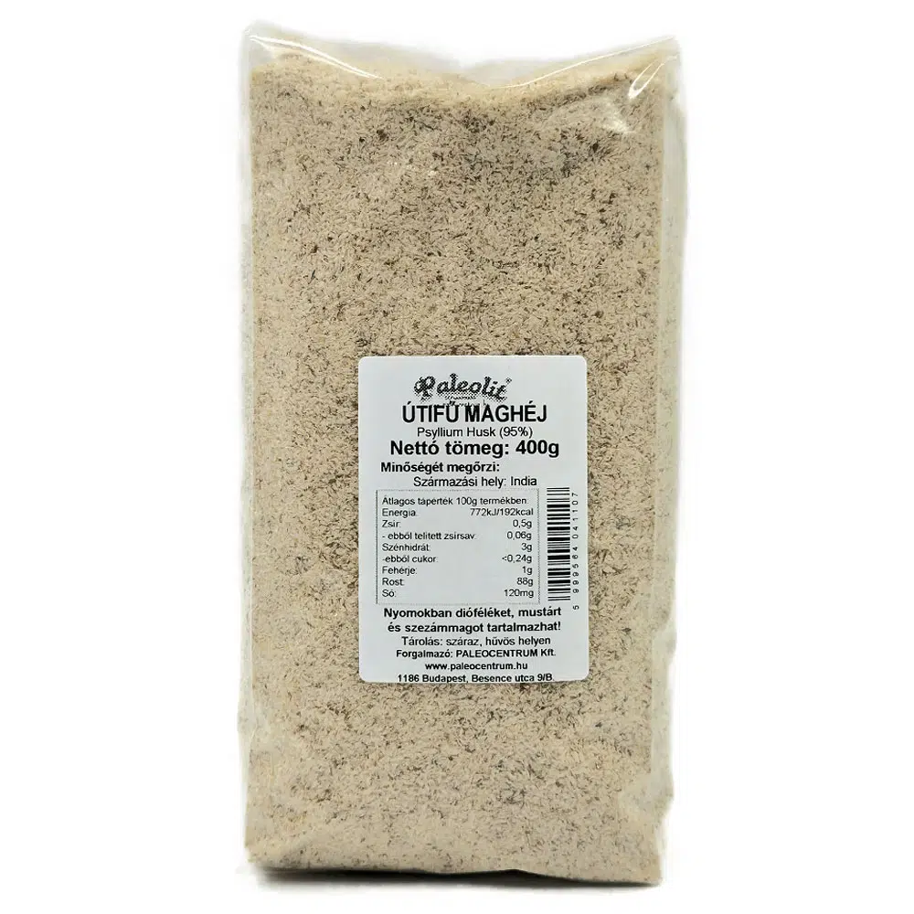 Paleolit Útifű maghéj 95% - 400g 1 Paleolit Útifű maghéj 95% - 400g
