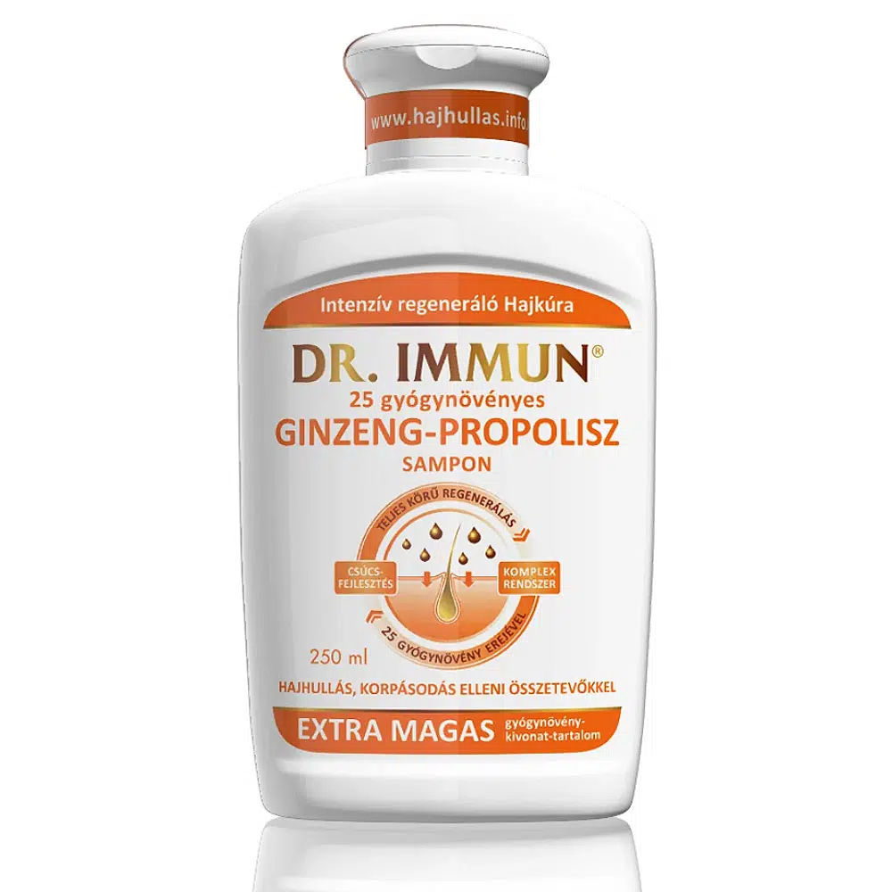 Dr. Immun Ginzeng-Propolisz sampon - 250ml 1 Dr. Immun Ginzeng-Propolisz sampon - 250ml