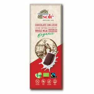 Chocolates Solé 39% Bio Tejcsokoládé - 25g