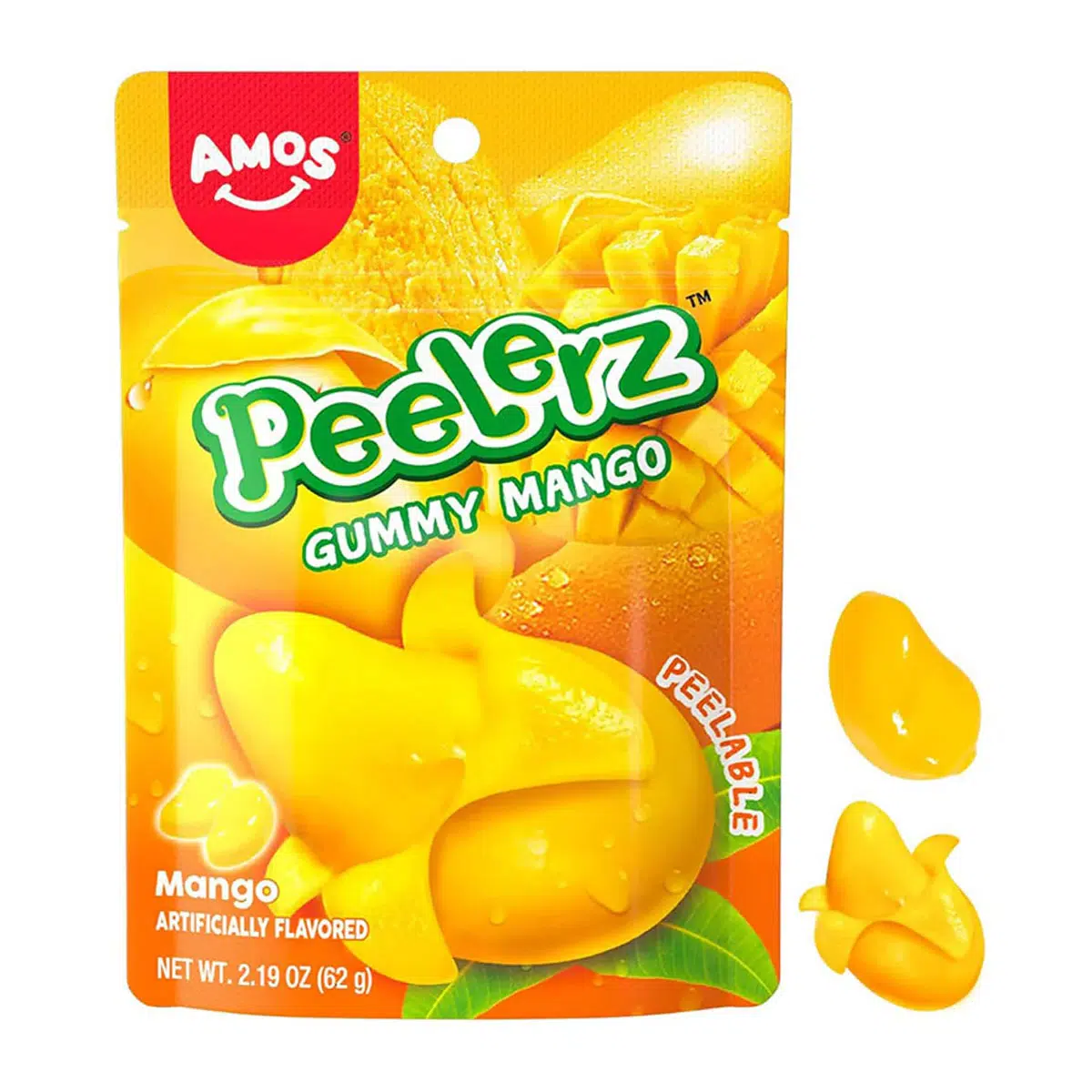 Amos Peelerz Hámozható Mangó ízű gumicukor - 85g 1 Amos Peelerz Hámozható Mangó ízű gumicukor - 85g