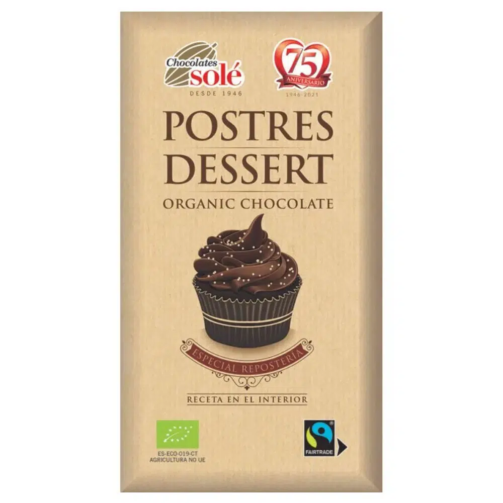 Chocolates Solé Bio Főzőcsokoládé - 200g 1 Chocolates Solé Bio Főzőcsokoládé - 200g