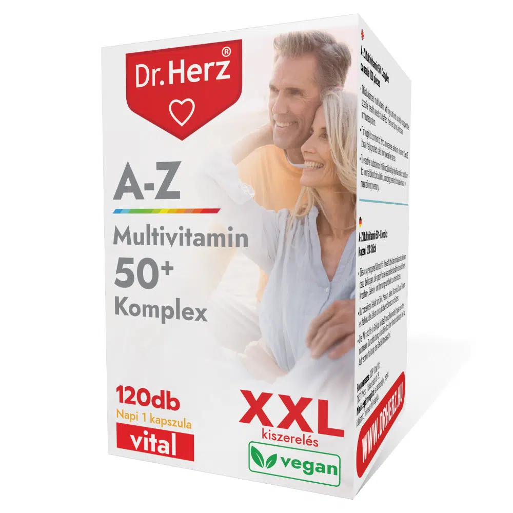 Dr. Herz XXL A-Z 50+ Multivitamin komplex kapszula - 120db 1 Dr. Herz XXL A-Z 50+ Multivitamin komplex kapszula - 120db