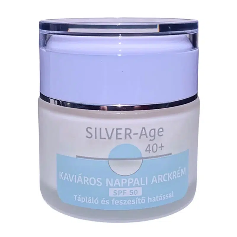 SILVER-Age 40+ Kaviáros Tápláló Nappali arckrém SPF50 - 50ml 1 SILVER-Age 40+ Kaviáros Tápláló Nappali arckrém SPF50 - 50ml