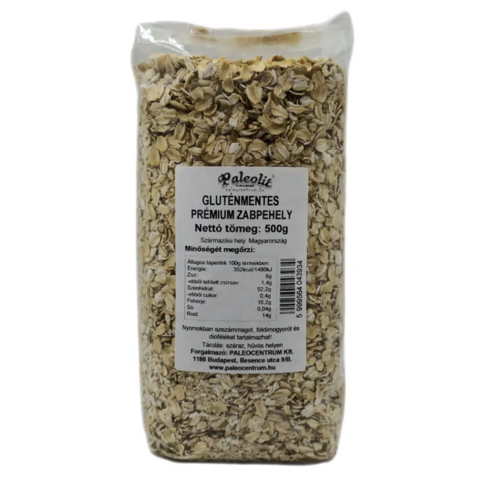 Paleolit Gluténmentes magyar zabpehely - 500g 1 Paleolit Gluténmentes magyar zabpehely - 500g