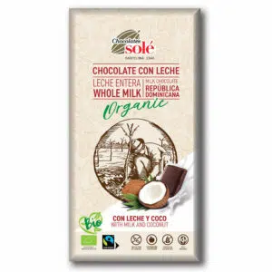 Chocolates Solé 39% Bio Kókuszos Tejcsokoládé - 100g