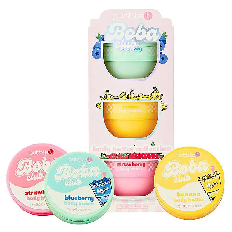 Bubblet Boba Club testápoló vaj szett - 3x75ml 1 Bubblet Boba Club testápoló vaj szett - 3x75ml