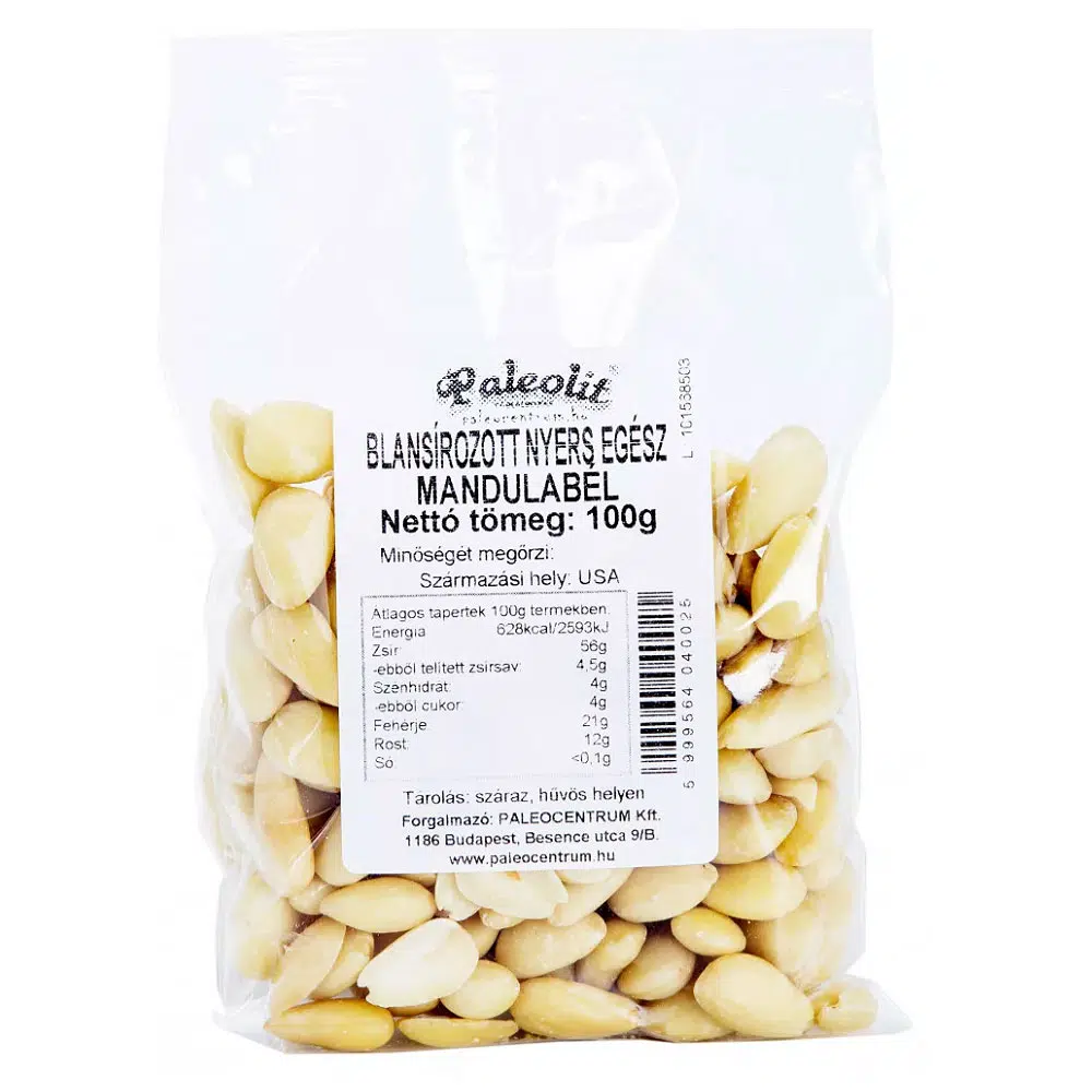 Paleolit Mandulabél blansírozott - 100g 1 Paleolit Mandulabél blansírozott - 100g