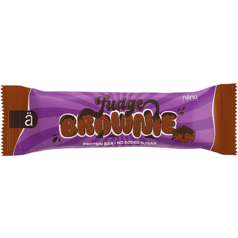 Nanosupps Protein Bar Brownie Fudge - 55g 1 Nanosupps Protein Bar Brownie Fudge - 55g