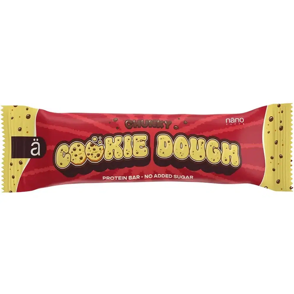 Nanosupps Protein Bar Chunky Cookie Dough - 55g 1 Nanosupps Protein Bar Chunky Cookie Dough - 55g