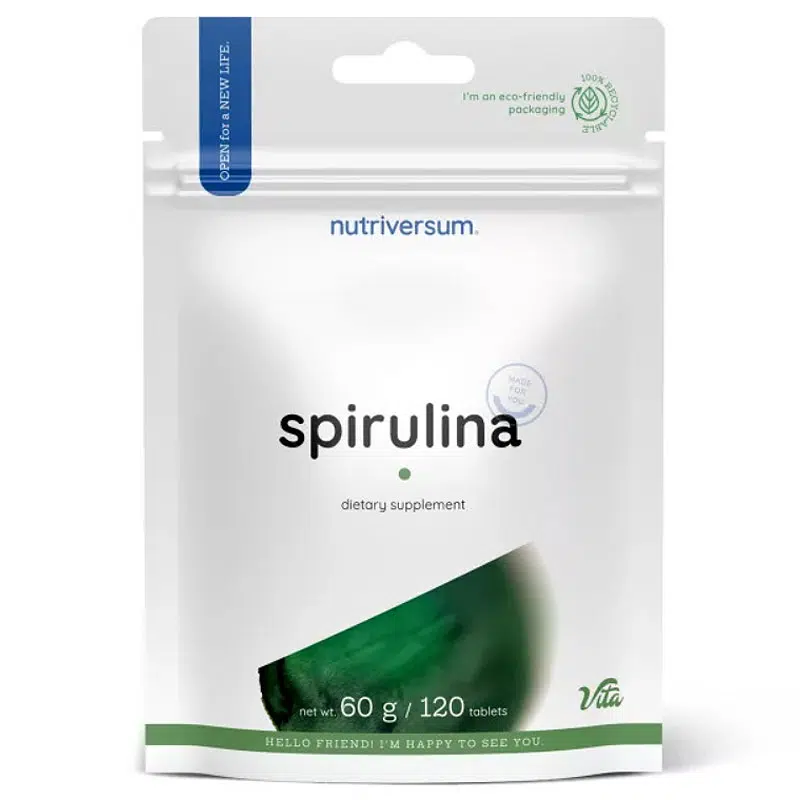 Nutriversum Spirulina tabletta - 120db 1 Nutriversum Spirulina tabletta - 120db