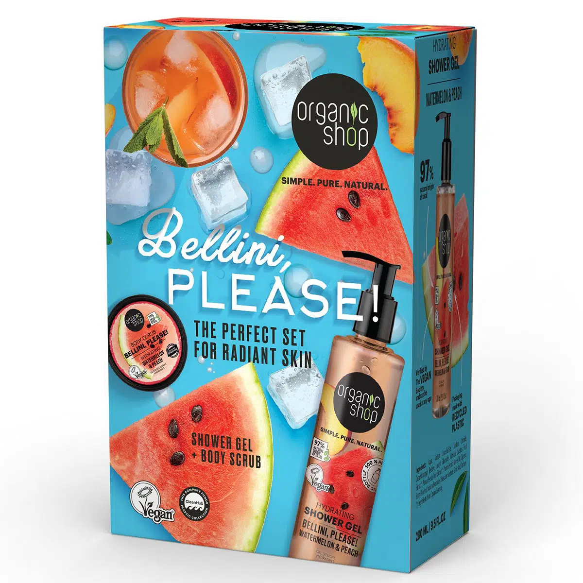 Organic Shop „Bellini Please” testápoló szett - 280ml + 100ml 1 Organic Shop „Bellini Please” testápoló szett - 280ml + 100ml