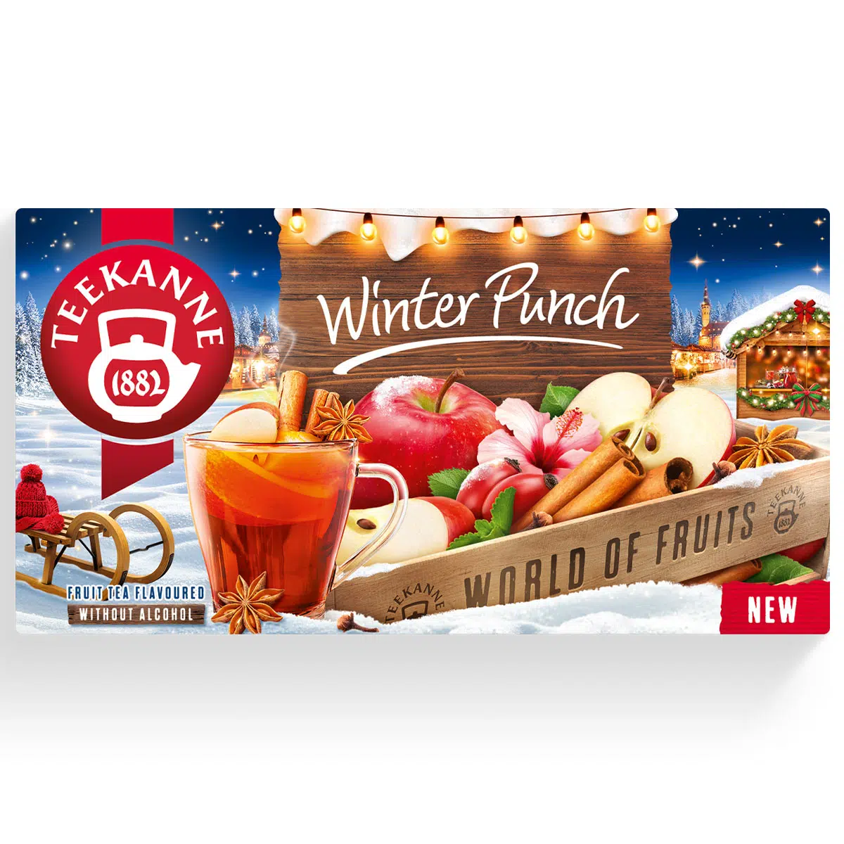 Teekanne Winter Punch rumos-szőlő és vanília ízesítésű tea - 40g 1 Teekanne Winter Punch rumos-szőlő és vanília ízesítésű tea - 40g