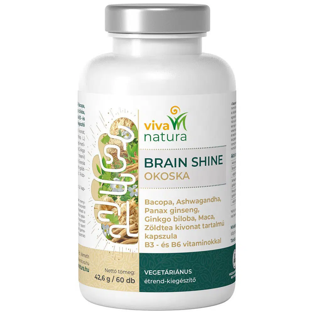 Viva Natura Brain Shine Okoska kapszula - 60db 1 Viva Natura Brain Shine Okoska kapszula - 60db