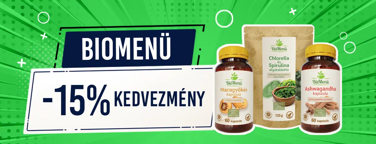 Biomenü -15% kedvezménnyel