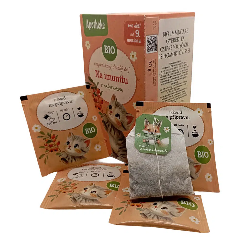 Apotheke Bio Immuncare tea csipkebogyóval és homoktövissel gyermekeknek - 20 filter 1 Apotheke Bio Immuncare tea csipkebogyóval és homoktövissel gyermekeknek - 20 filter
