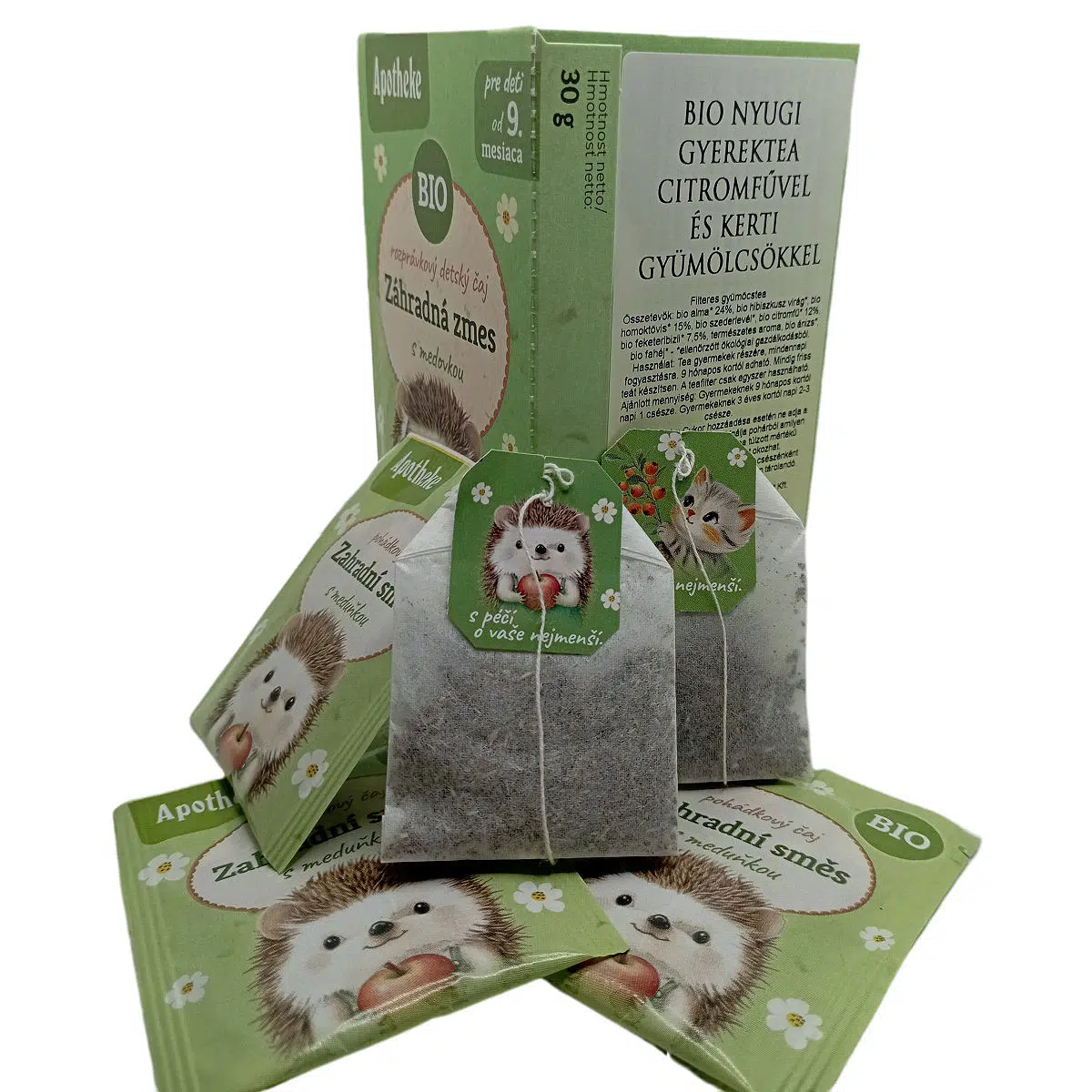 Apotheke Bio Nyugi gyerek tea kerti gyümölcsökkel és citromfűvel - 20 filter 1 Apotheke Bio Nyugi gyerek tea kerti gyümölcsökkel és citromfűvel - 20 filter