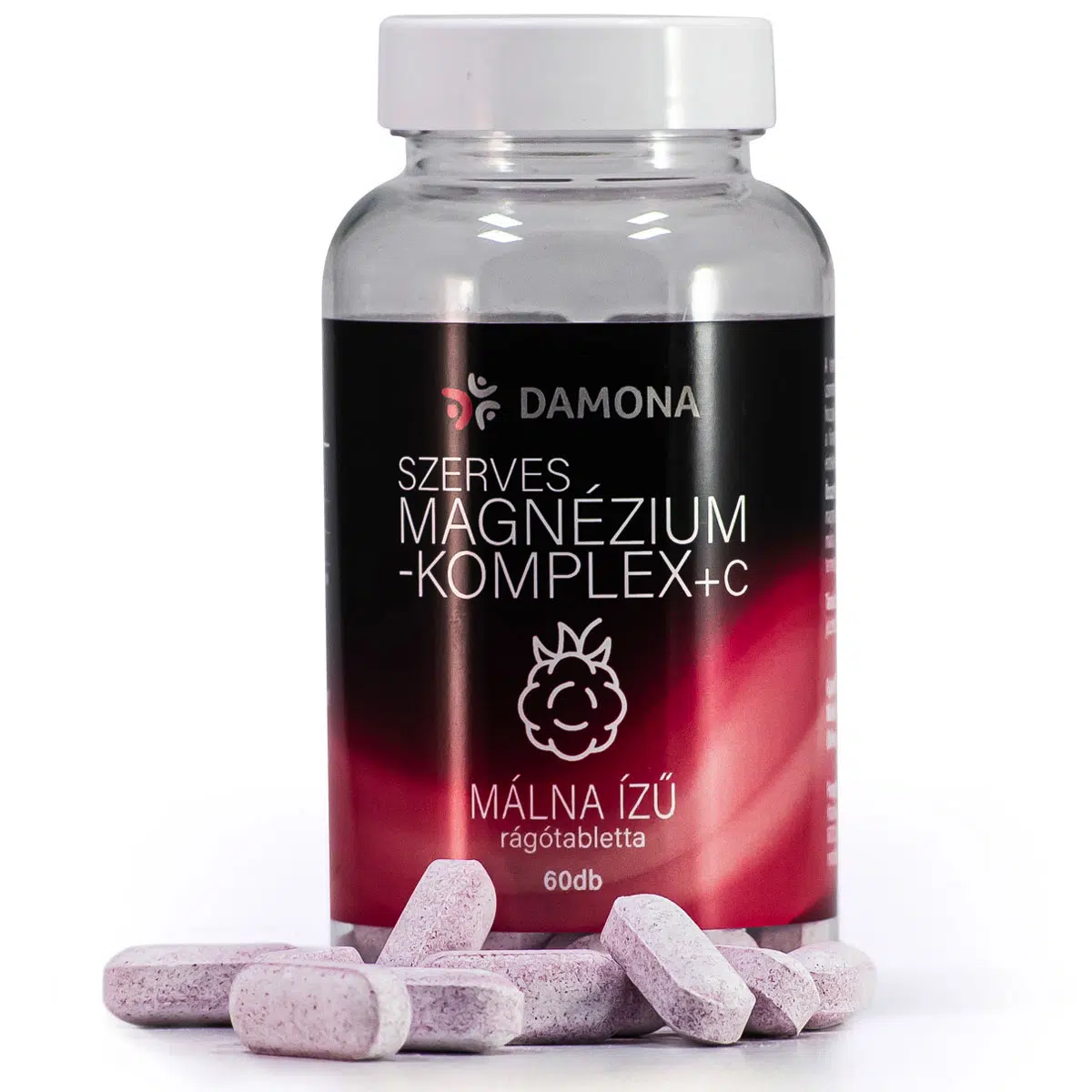 Damona Magnézium komplex + C málna ízű rágótabletta - 60db 1 Damona Magnézium komplex + C málna ízű rágótabletta - 60db