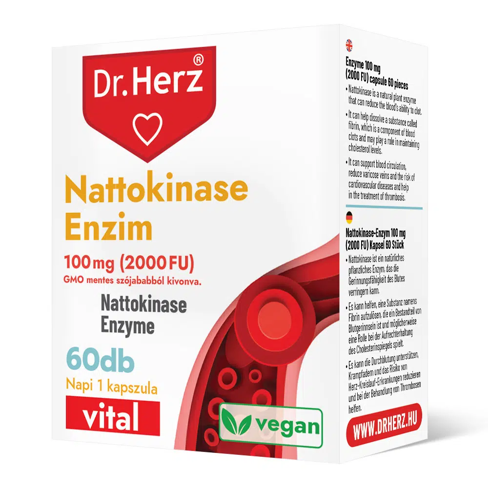 Dr. Herz Nattokináz Enzim kapszula - 60db 1 Dr. Herz Nattokináz Enzim kapszula - 60db