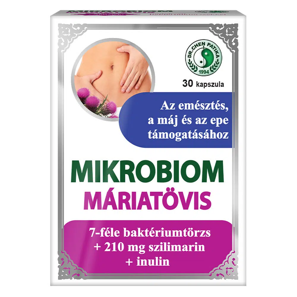 Dr. Chen Mikrobiom Máriatövis kapszula - 30db 1 Dr. Chen Mikrobiom Máriatövis kapszula - 30db