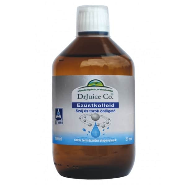 Dr.Juice Ezüstkolloid száj-toroköblögető - 500 ml 1 Dr.Juice Ezüstkolloid száj-toroköblögető 500 ml