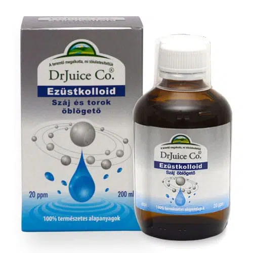 Dr.Juice Ezüstkolloid száj-toroköblögető - 200 ml 1 Dr.Juice Ezüstkolloid száj-toroköblögető 200 ml