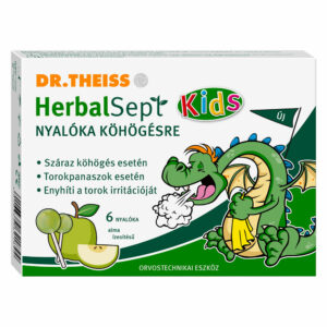Dr. Theiss Herbalsept alma ízű nyalóka köhögés ellen - 6db