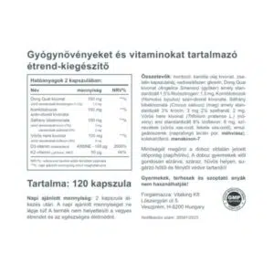 Vitaking Gyógynövény Komplex 50+ nőknek kapszula - 120db 3 Vitaking Gyógynövény Komplex 50+ nőknek kapszula - 120db - Image 2