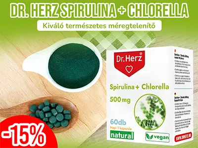 Dr. Herz Spirulina + Chlorella kapszula