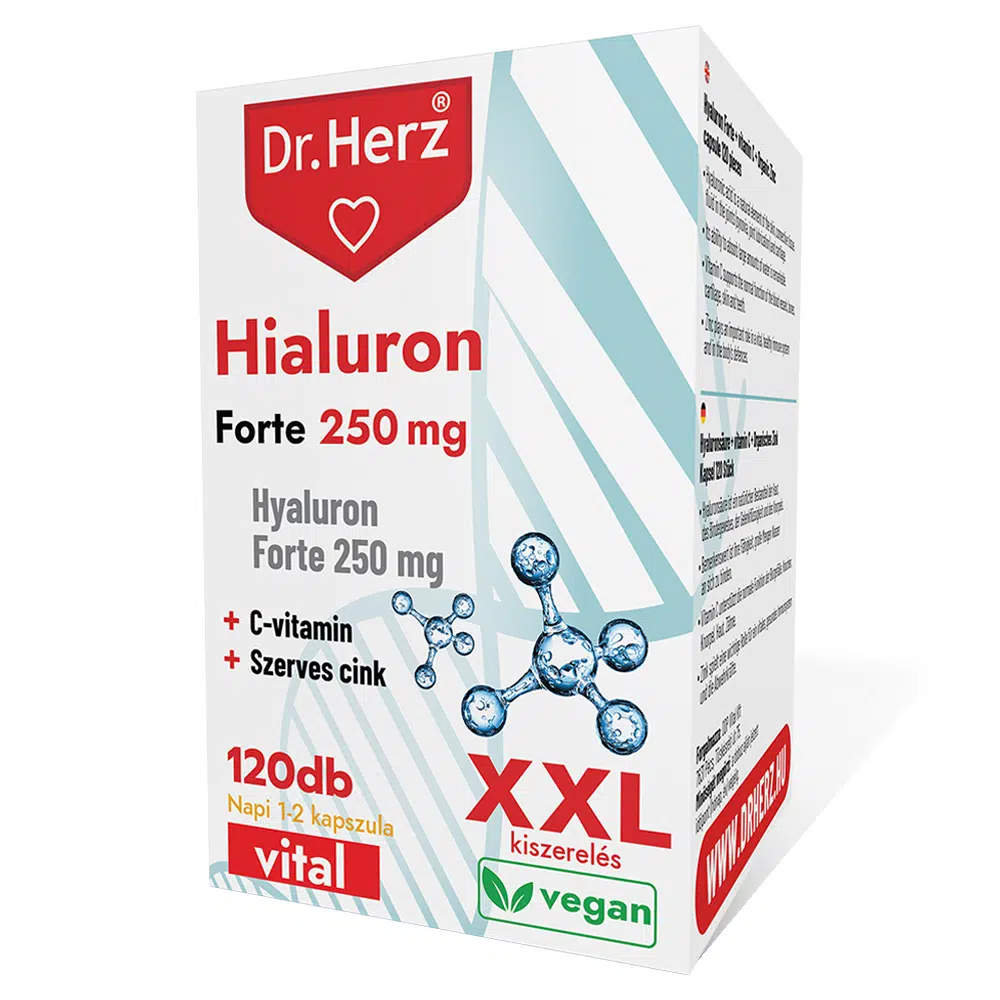 Dr. Herz XXL Hialuron Forte 250mg kapszula - 120db 1 Dr. Herz XXL Hialuron Forte 250mg kapszula - 120db