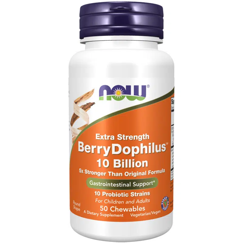 Now Berry Dophilius Extra Strength 10 Billion rágótabletta - 50db 1 Now Berry Dophilius Extra Strength 10 Billion rágótabletta 50db