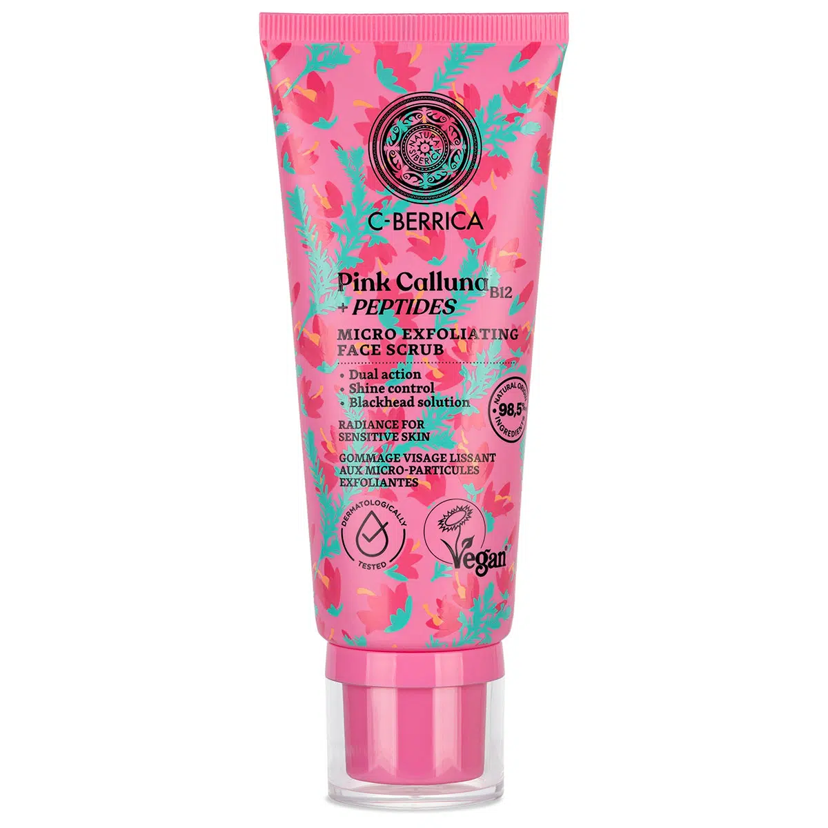 Natura Siberica C-Berrica Pink Calluna Mikrohámlasztó arcradír - 100ml 1 Natura Siberica C-Berrica Pink Calluna Mikrohámlasztó arcradír - 100ml