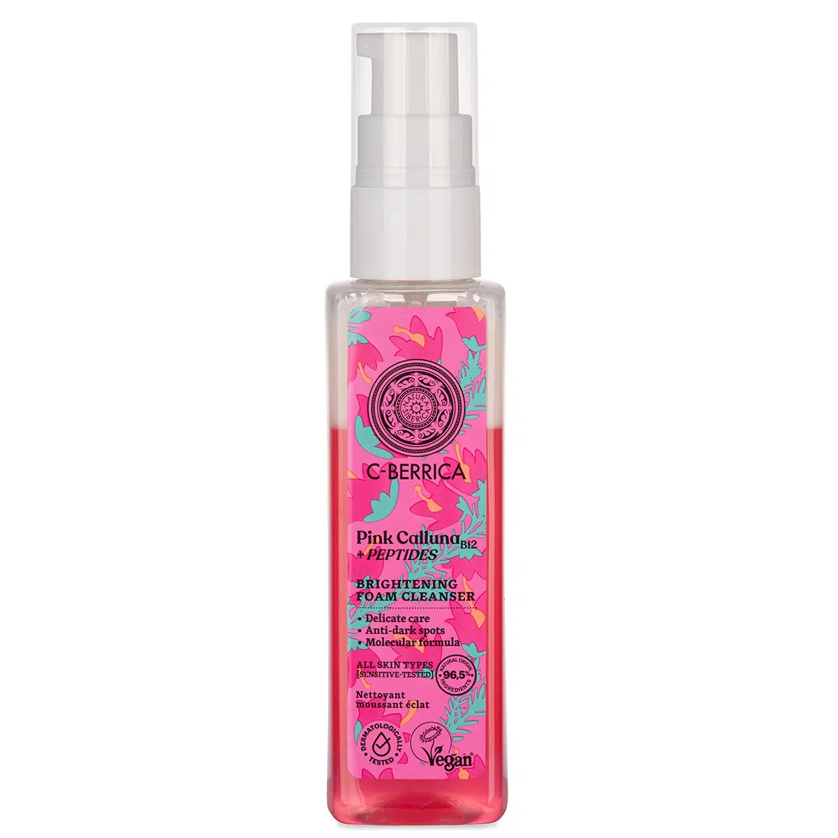 Natura Siberica C-Berrica Pink Calluna Ragyogásfokozó arctisztító hab - 150ml 1 Natura Siberica C-Berrica Pink Calluna Ragyogásfokozó arctisztító hab - 150ml