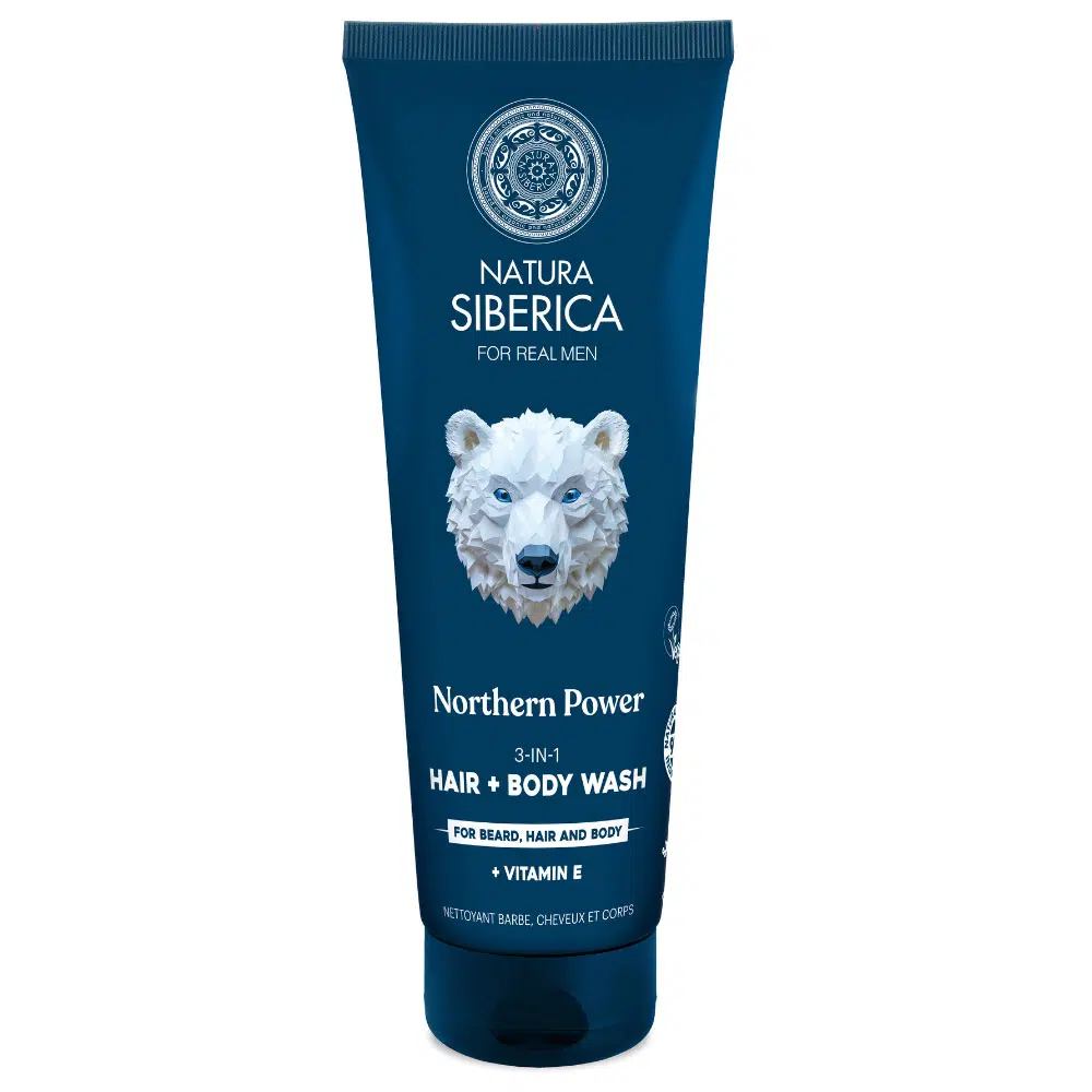 Natura Siberica "Northern Power" 3 az 1-ben tusfürdő haj- és szakállmosó férfiaknak - 200ml 1 Natura Siberica „Northern Power” 3 az 1-ben tusfürdő