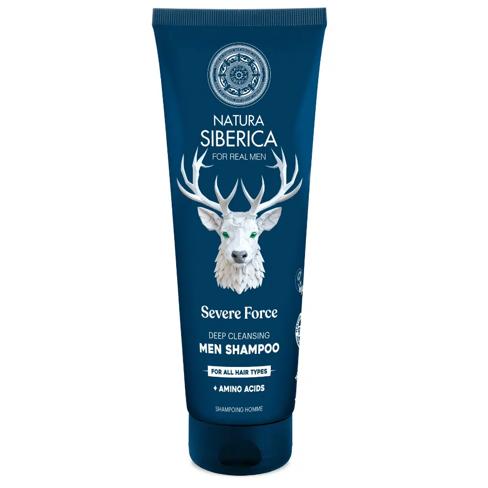 Natura Siberica "Severe force" Mélytisztító sampon minden hajtípusra férfiaknak - 200ml 1 Natura Siberica „Severe force” Mélytisztító sampon minden hajtípusra férfiaknak - 200ml