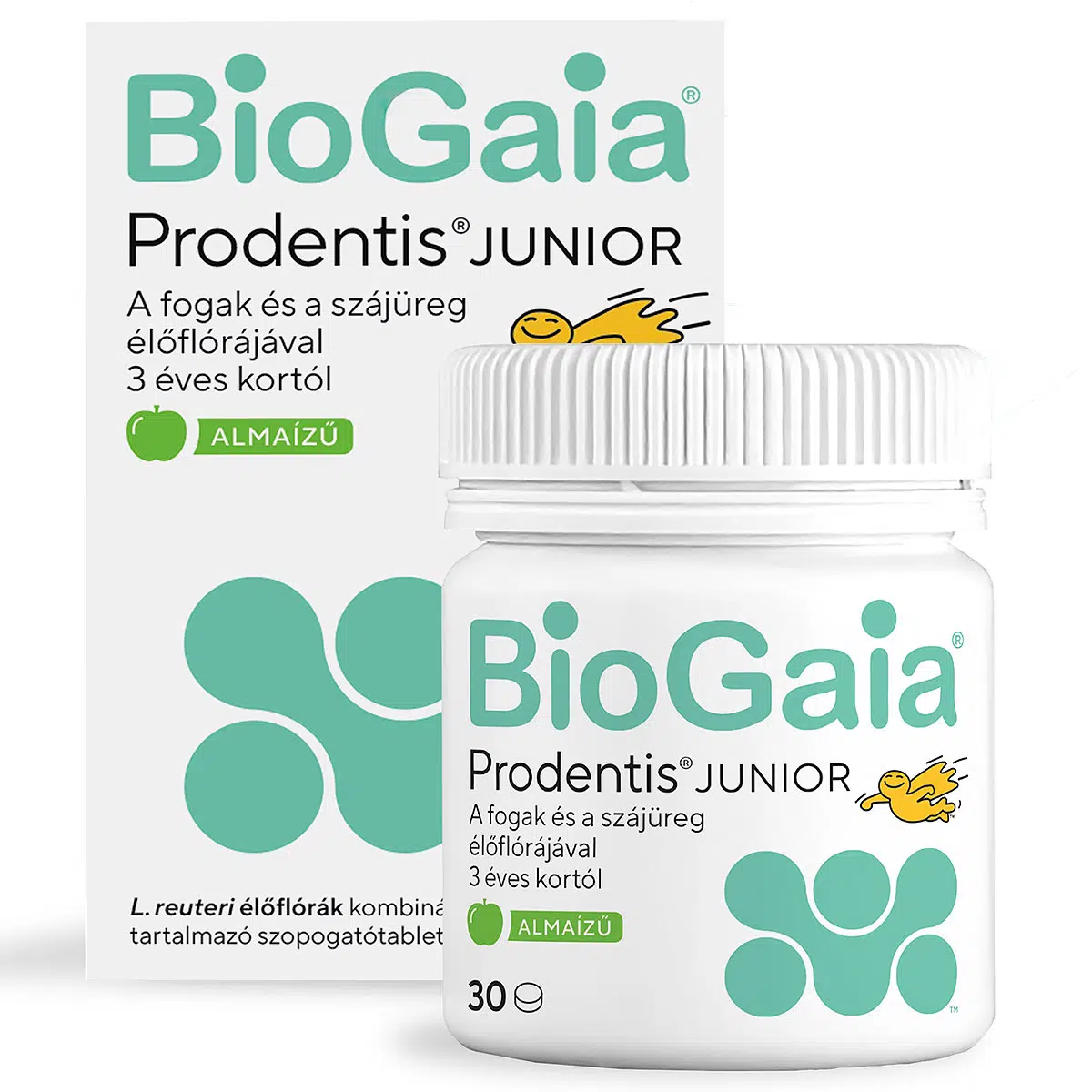 Biogaia Prodentis Junior szopogató tabletta alma - 30db 1 Biogaia Prodentis Junior szopogató tabletta alma - 30db