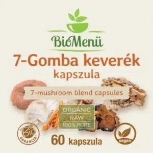 Biomenü bio 7-Gomba keverék kapszula - 60 db 3 Biomenü bio 7-Gomba keverék kapszula - 60 db - Image 2