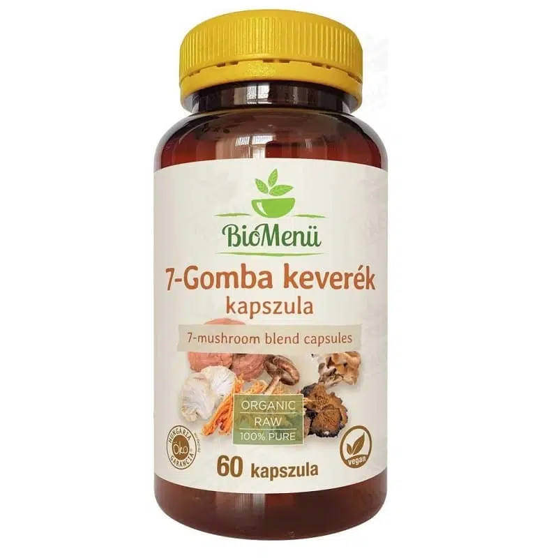 Biomenü bio 7-Gomba keverék kapszula - 60 db 1 Biomenü bio 7-Gomba keverék kapszula 60 db