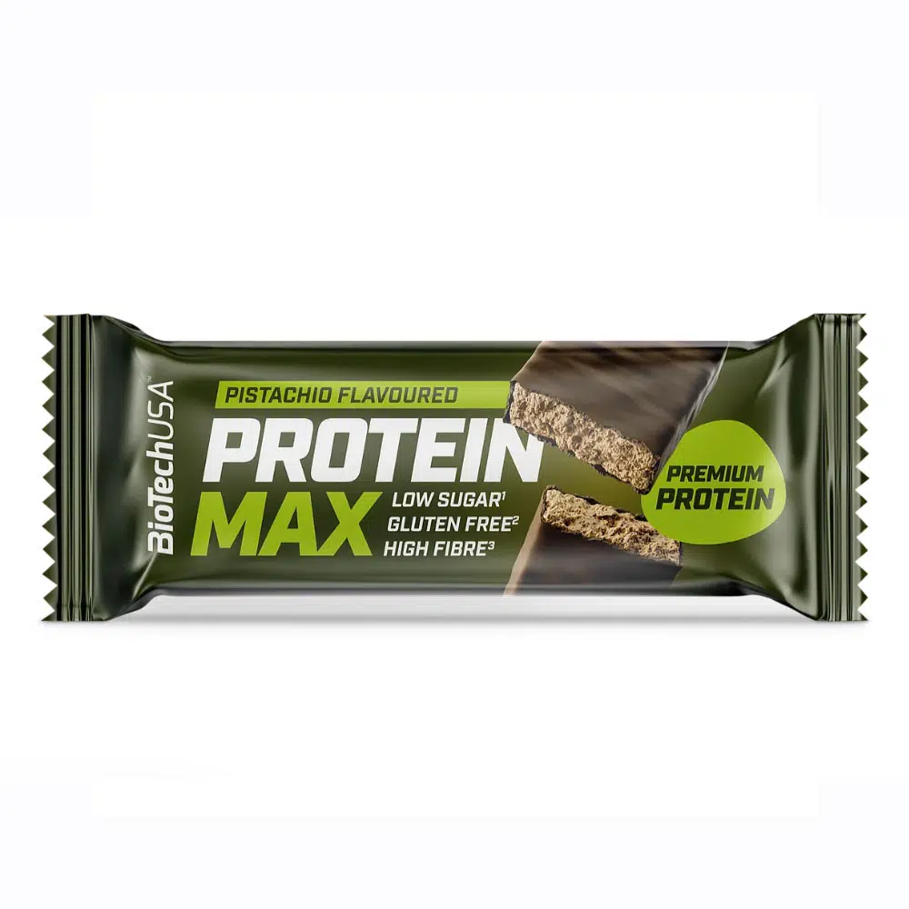 Biotech USA Protein Max protein szelet pisztácia - 45g 1 Biotech USA Protein Max protein szelet pisztácia - 45g