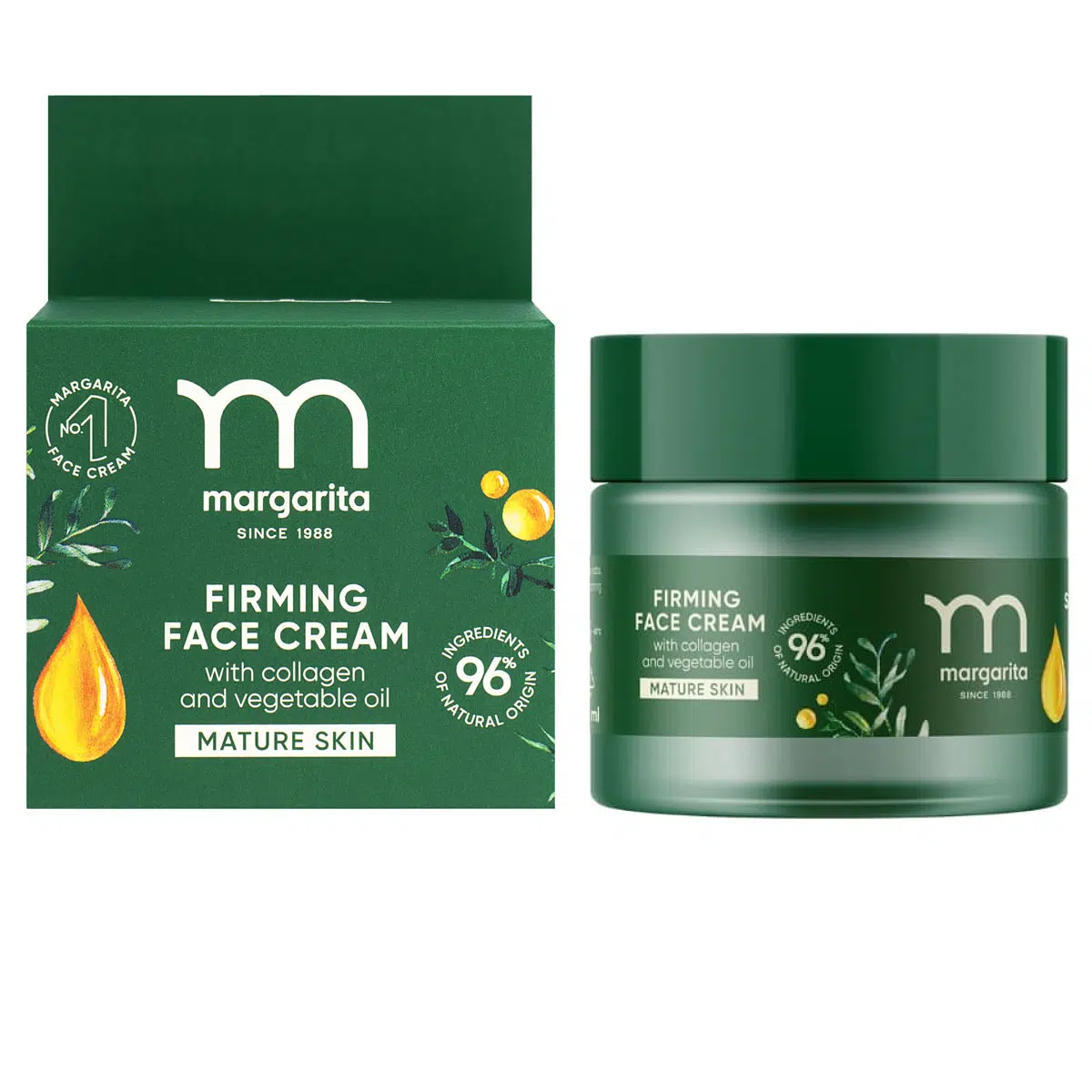 Margarita Feszesítő arckrém kollagénnel és növényi olajjal - 50ml 1 Margarita Feszesítő arckrém kollagénnel és növényi olajjal - 50ml