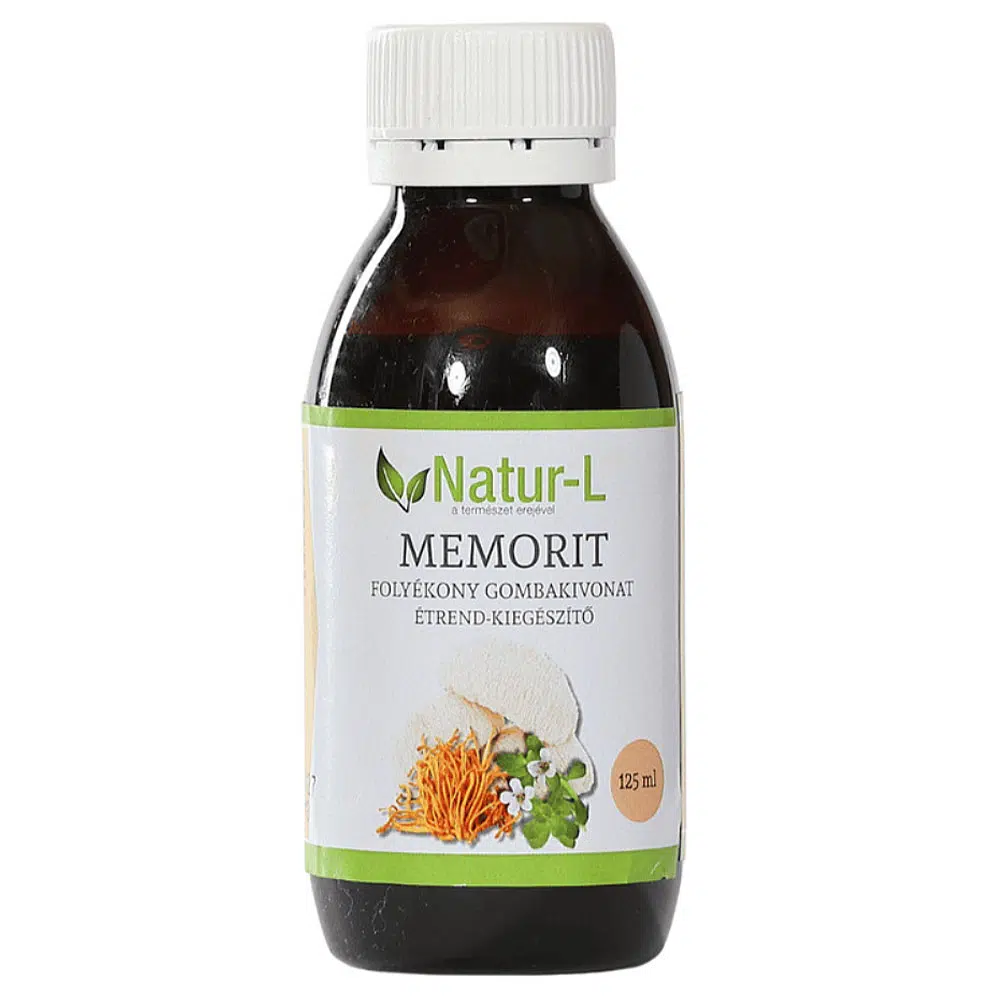 Natur-L Memorit folyékony gyógygomba kivonat - 125ml 1 Natur-L Memorit folyékony gyógygomba kivonat - 125ml