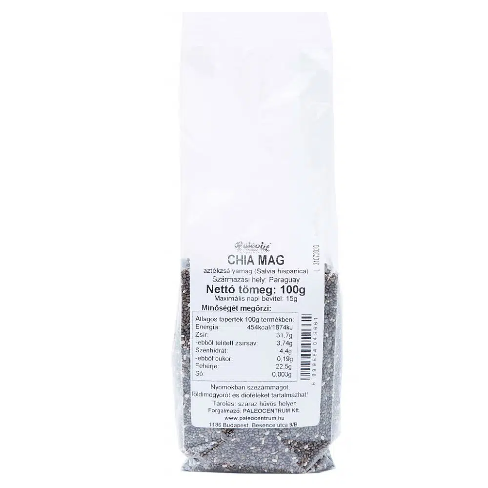 Paleolit Chia mag fekete - 100g 1 Paleolit Chia mag fekete - 100g