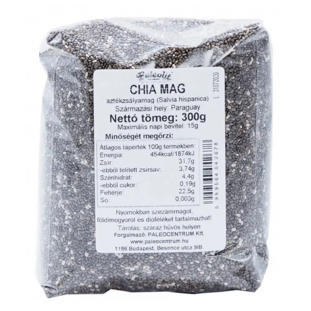 Paleolit Chia mag fekete - 300g 1 Paleolit Chia mag fekete - 300g