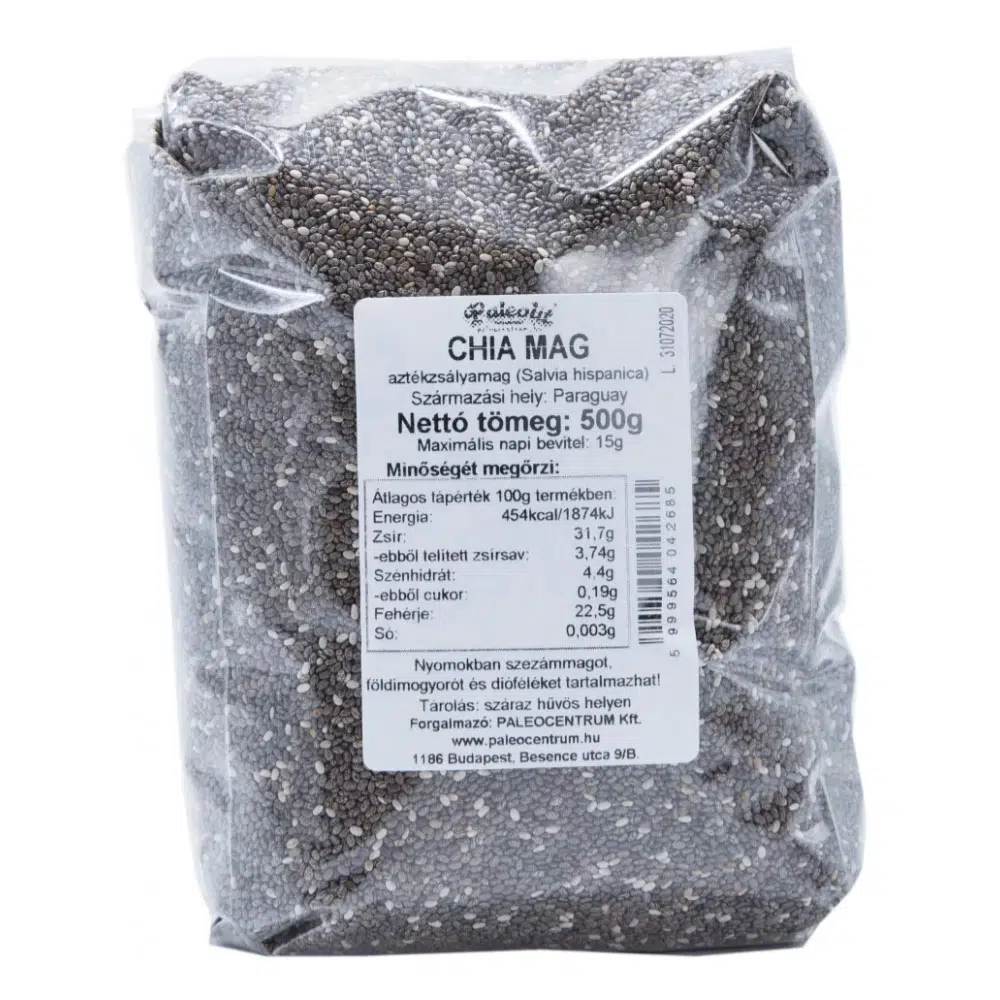Paleolit Chia mag fekete - 500g 1 Paleolit Chia mag fekete - 500g