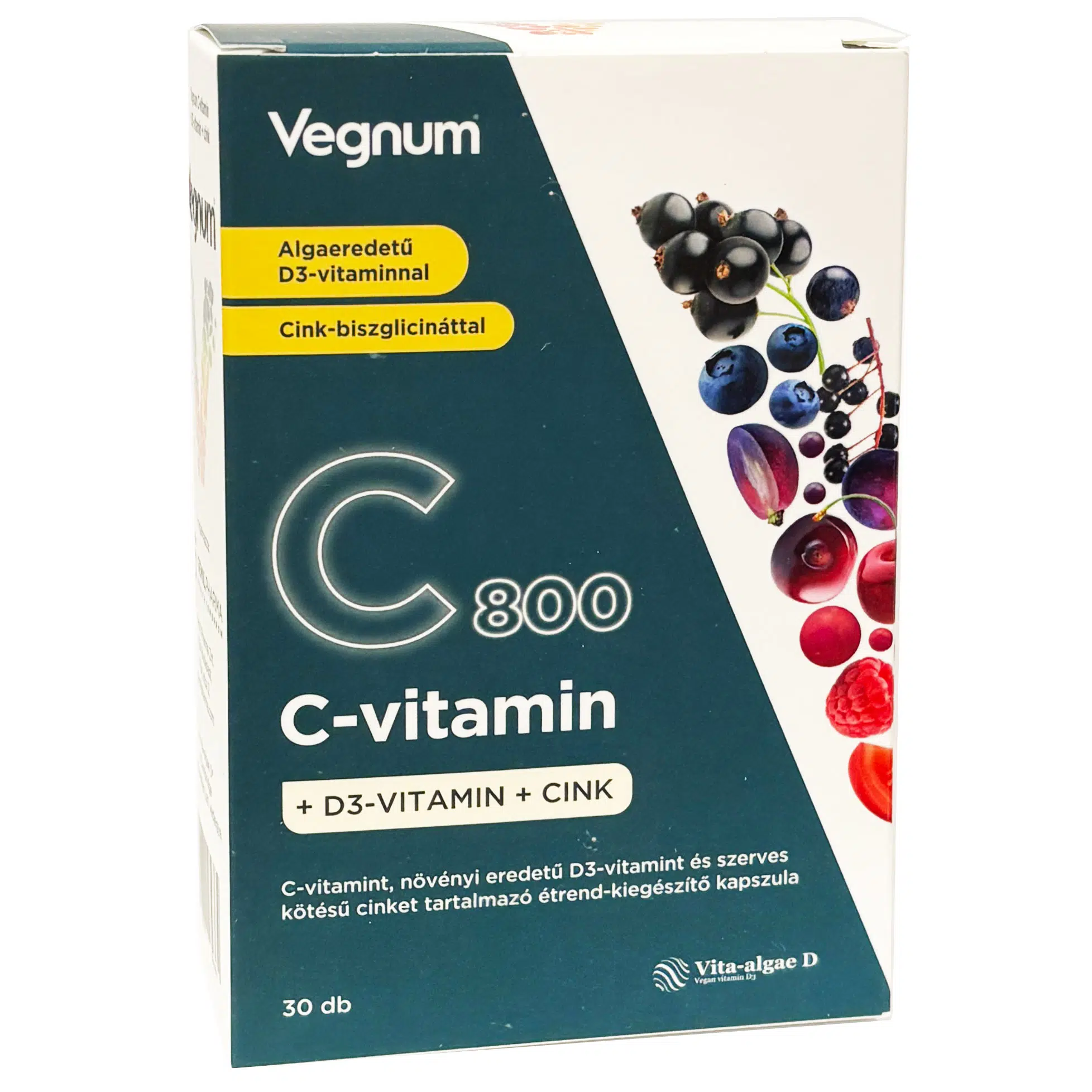 Vegnum C 800 + D3 + Cink kapszula - 30db 1 Vegnum C 800 + D3 + Cink kapszula - 30db