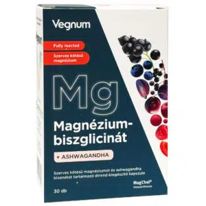 Vegnum Magnézium-biszglicinát + Ashwagandha kivonat kapszula - 30db